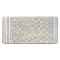 Taupe Forever Woven Striped Kitchen Mat, 20x39