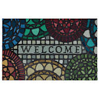 Stained Glass Doormat, 23x35