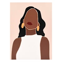 Yellow Earrings Canvas Wall Art, 12x16