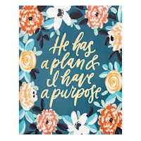 Purpose Canvas Wall Art, 16x20