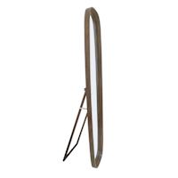 Espresso Wooden Oval Floor Mirror, 16x63