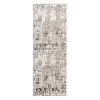 Lavadora Grey Washable Abstract Runner, 2x7