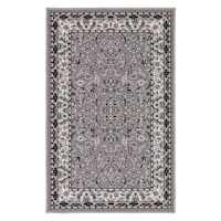 (D625) Barnes Grey Traditional Accent Rug, 3x4