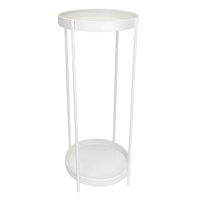 White Metal Plant Stand, 23"