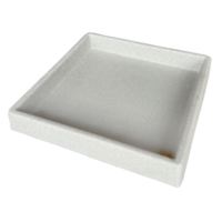 Sandstone Square Saucer, 15"