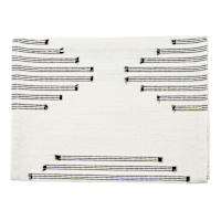 Black Broken Stripe Table Runner