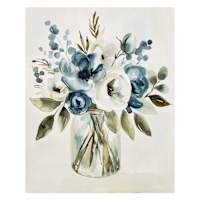 Blue Vase Canvas I Wall Art, 16x20