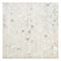 Cream Gloss Embellished Canvas Wall Art, 24"