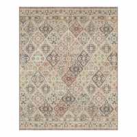 (B898) Spice Medallion Washable Area Rug, 8x10