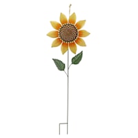 Spinning Sunflower Yardstake, 35.7"