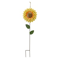 Spinning Sunflower Yardstake, 21"