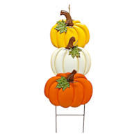 Pumkin Stack Yardstake, 31"