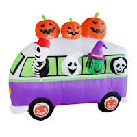 Halloween Bus Inflatable, 7' Wide