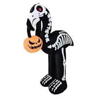 Skeleton Flamingo Inflatable, 6'