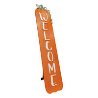 Pumpkin Shaped Welcome Leaner, 47"