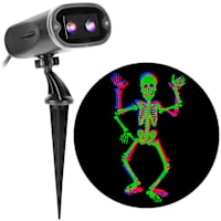 Color-Changing Fluttering Fright Skeleton Lightshow Projection