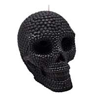 Halloween Beaded Skull Bleeder Candle