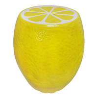 Lemon Outdoor Garden Statue, 18"