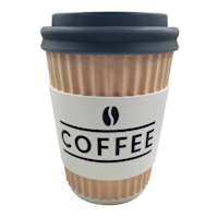 Coffee Cup Outdoor Garden Statue, 19"