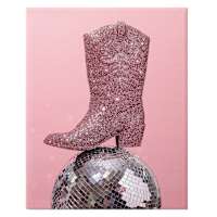 Disco Boot Canvas Wall Art, 12x16