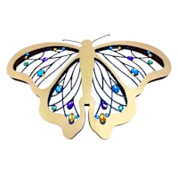 SCAD Gold Jewel Moth Wall Art, 16x11