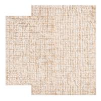 2-Piece Georgia Taupe Bath Rug Set, 20x30/17x24