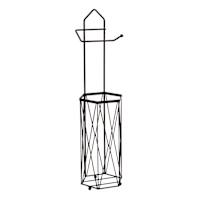 Hexa Matte Black Toilet Paper Holder
