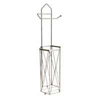 Hexa Satin Nickel Toilet Paper Holder
