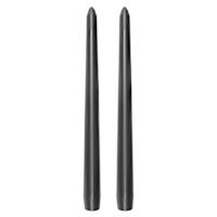 2-Pack Black & Red Bleeder Taper Candles