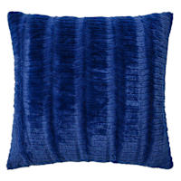 Logan Navy Blue Brush Throw Pillow, 24"