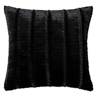 Logan Black Throw Pillow, 24"