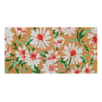 Floral Printed Coir Mat, 22x47