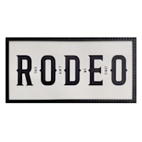 Glass Framed Rodeo Paper Wall Art, 28x14