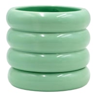 Sunny Club Indoor Green Ceramic Planter, Small