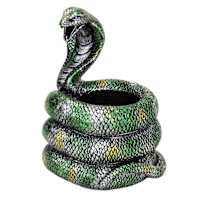 Coiled Resin Snake Planter, 7"