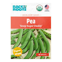 Back to Roots Heirloom Seeds, Pea, Snap Sugar Daddy