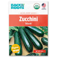 Back to Roots Heirloom Seeds, Black Zucchini