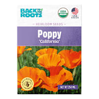 Back to Roots Heirloom Seeds, Poppy California