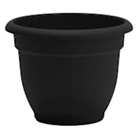 Ariana Black Outdoor Planter, 12"