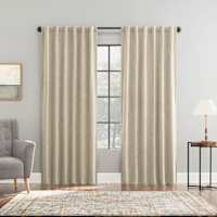 Sun Zero Florencia Velvet Taupe Double Magnet Blackout Single Window Panel, 84"