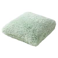 Mint Alpaca Faux Fur Throw Pillow, 24"