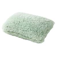 Mint Alpaca Faux Fur Throw Pillow, 14x20