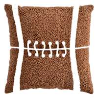 Homespun Harvest Textured Football Throw Pillow, 18"