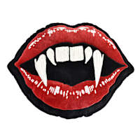 Halloween Fangs Shaped Throw Pillow