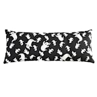 Happy Haunting Woven Ghost Printed Oblong Throw Pillow, 14x36