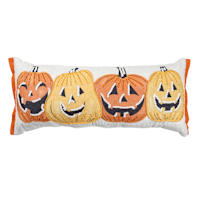 Happy Haunting Jack-o'-Lantern Oblong Throw Pillow, 12x28