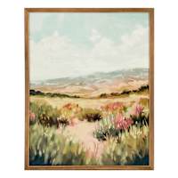 Honeybloom Glass Framed Prairie Blossoms Paper Wall Art, 23x29