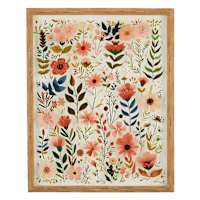 Honeybloom Floral Tapestry Paper Print Wall Art, 24x30