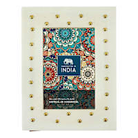 Ivory Dot Resin Tbaletop Picture Frame, 4x6
