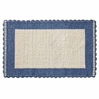 Sylvie Blue Reversible Accent Rug, 27x45